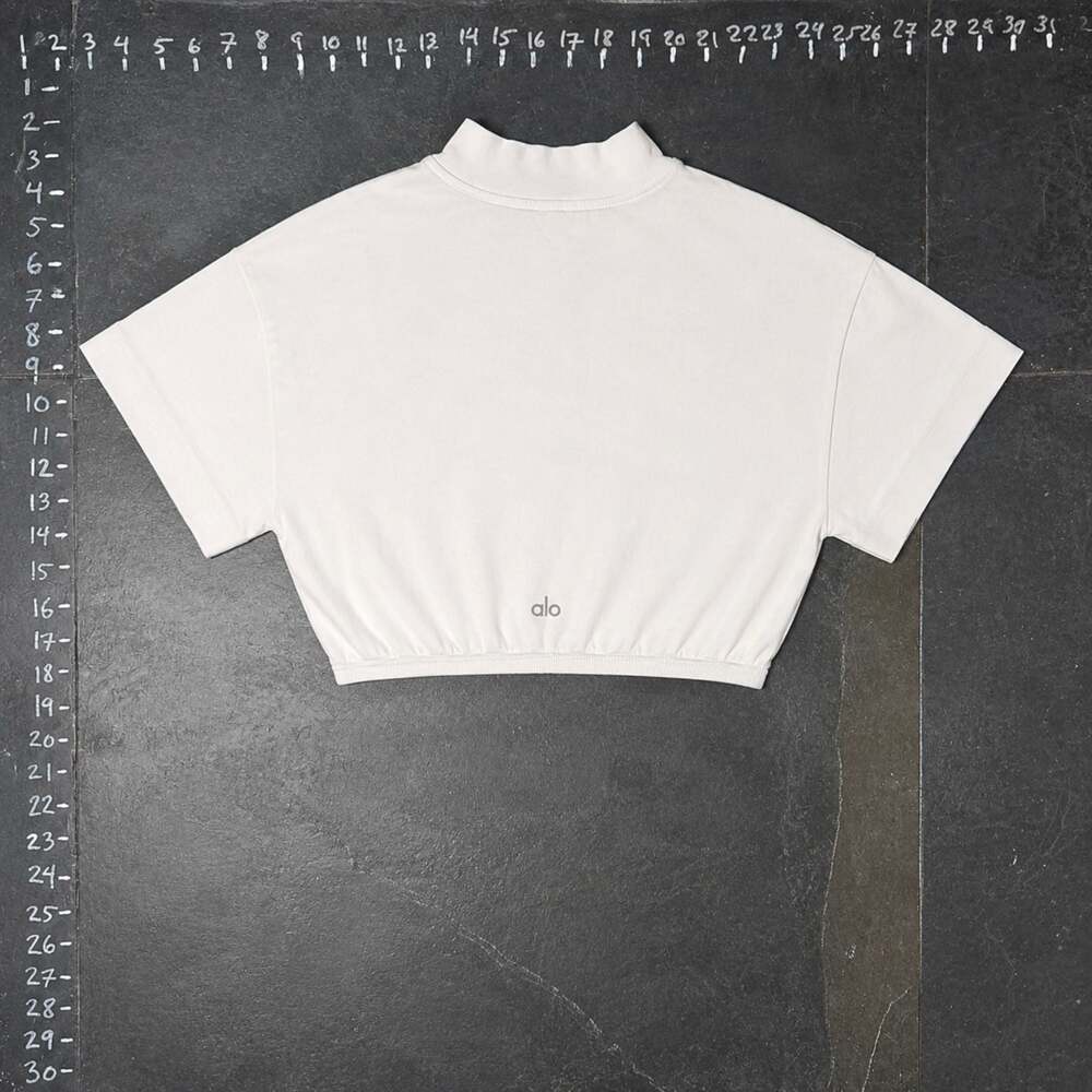 Alo Yoga Mock Neck Cropped Tee Size S - Picture 3 of 4